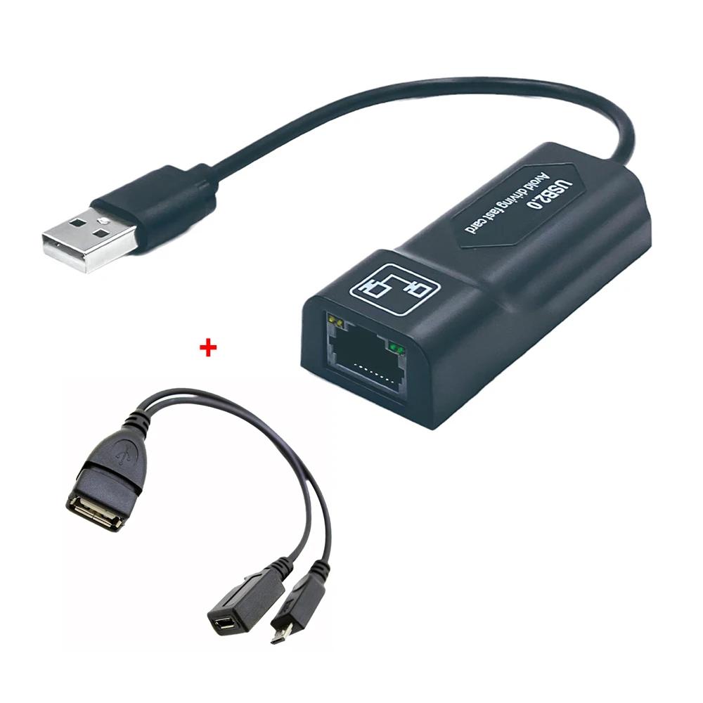 Mirco USB 2.0 to RJ45 , USB OTG ̺, LAN ̴ Ŀ, FIRE TV 3   , ƽ 2 